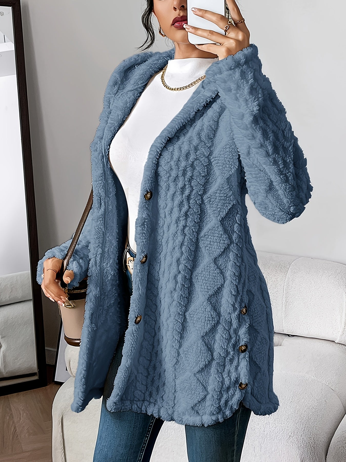 Sara - Fleece Hooded Jacket — view 11