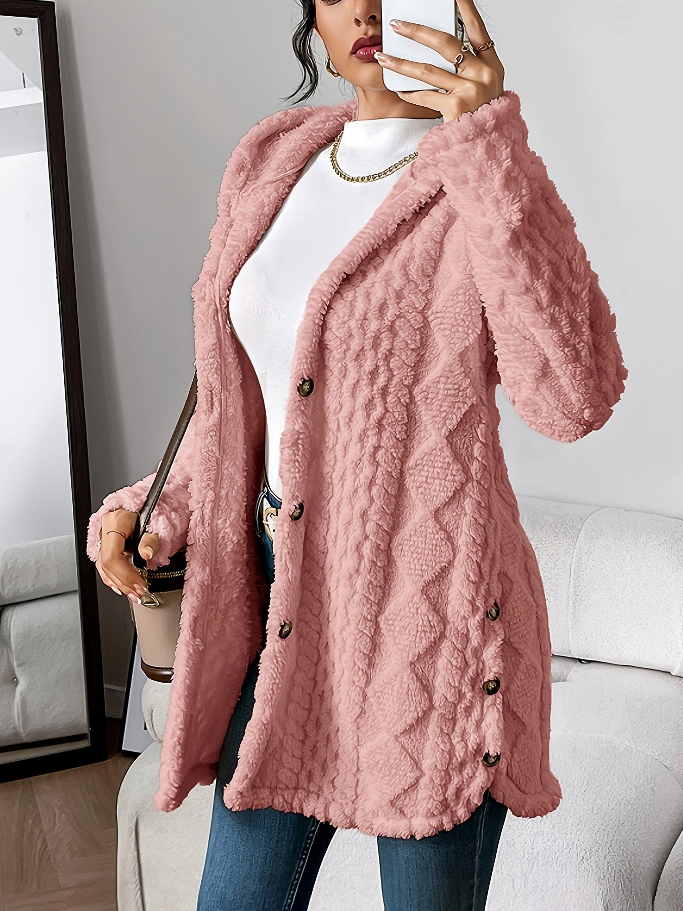 Sara - Fleece Hooded Jacket — view 12