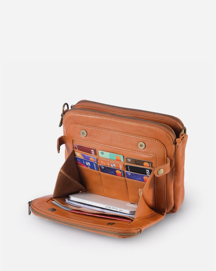 Savannah - an elegant three-layer crossbody bag — view 10