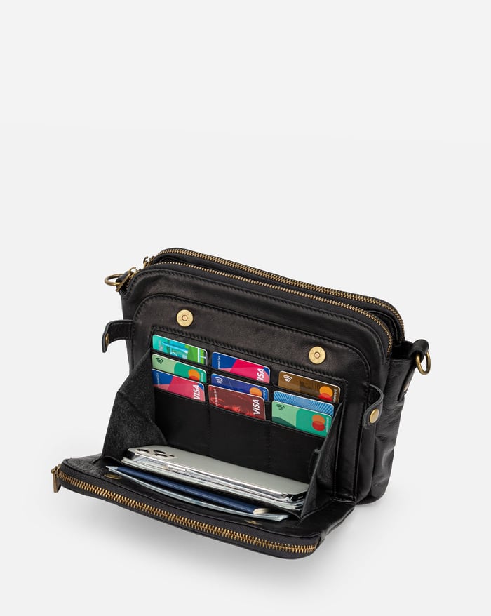 Savannah - an elegant three-layer crossbody bag — view 20