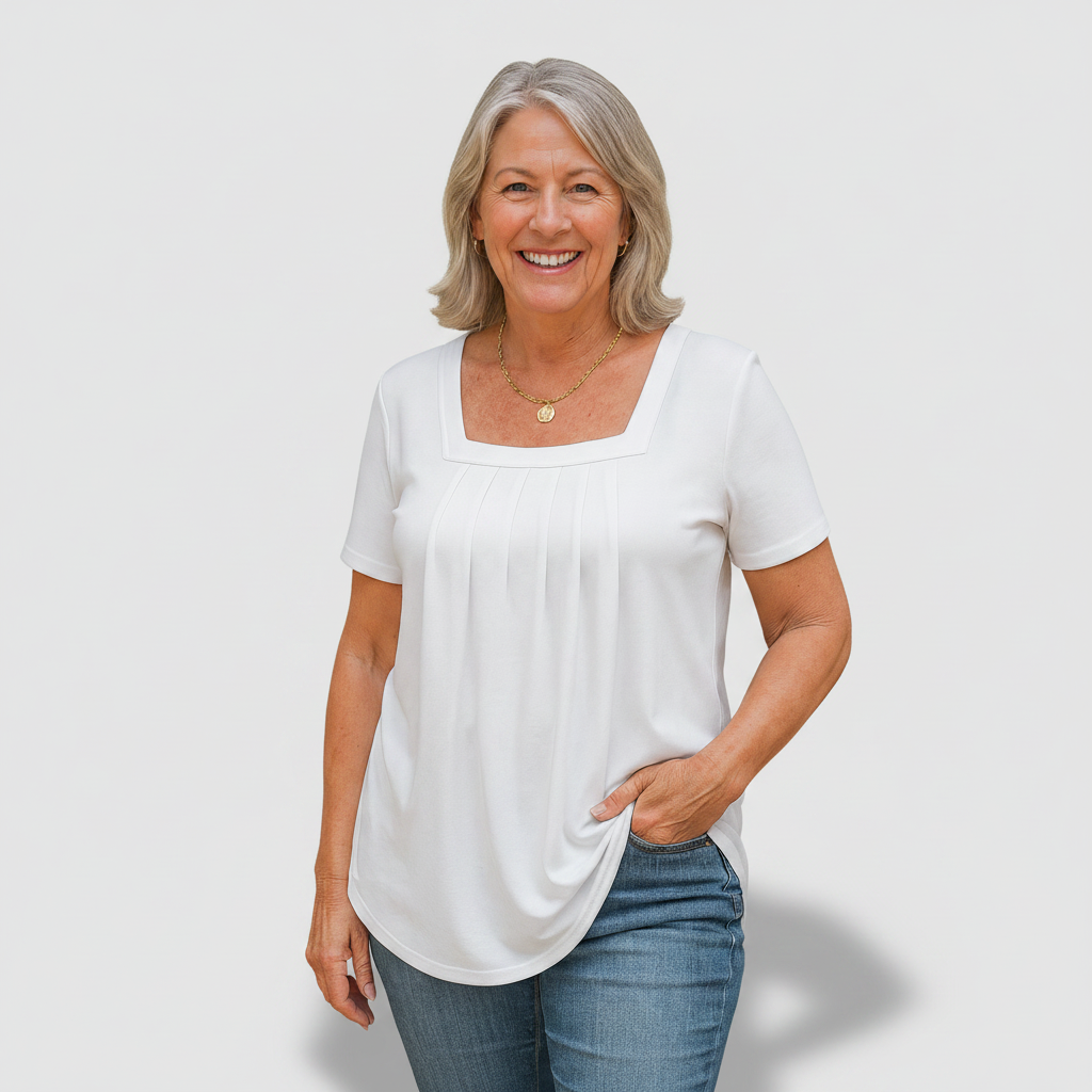 Savannah - pleated comfort top — view 1
