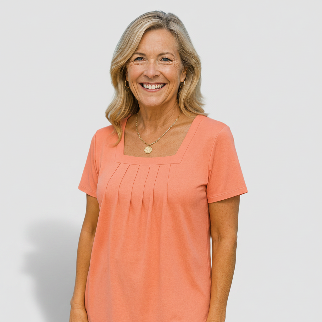Savannah - pleated comfort top — view 4