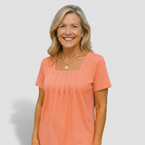 Savannah - pleated comfort top — view 4
