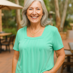 Savannah - pleated comfort top — view 8