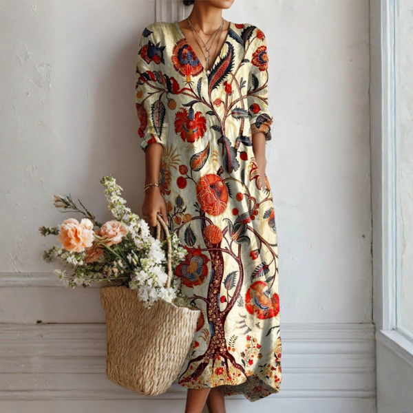 Scarlett - bohemian floral dress — view 1