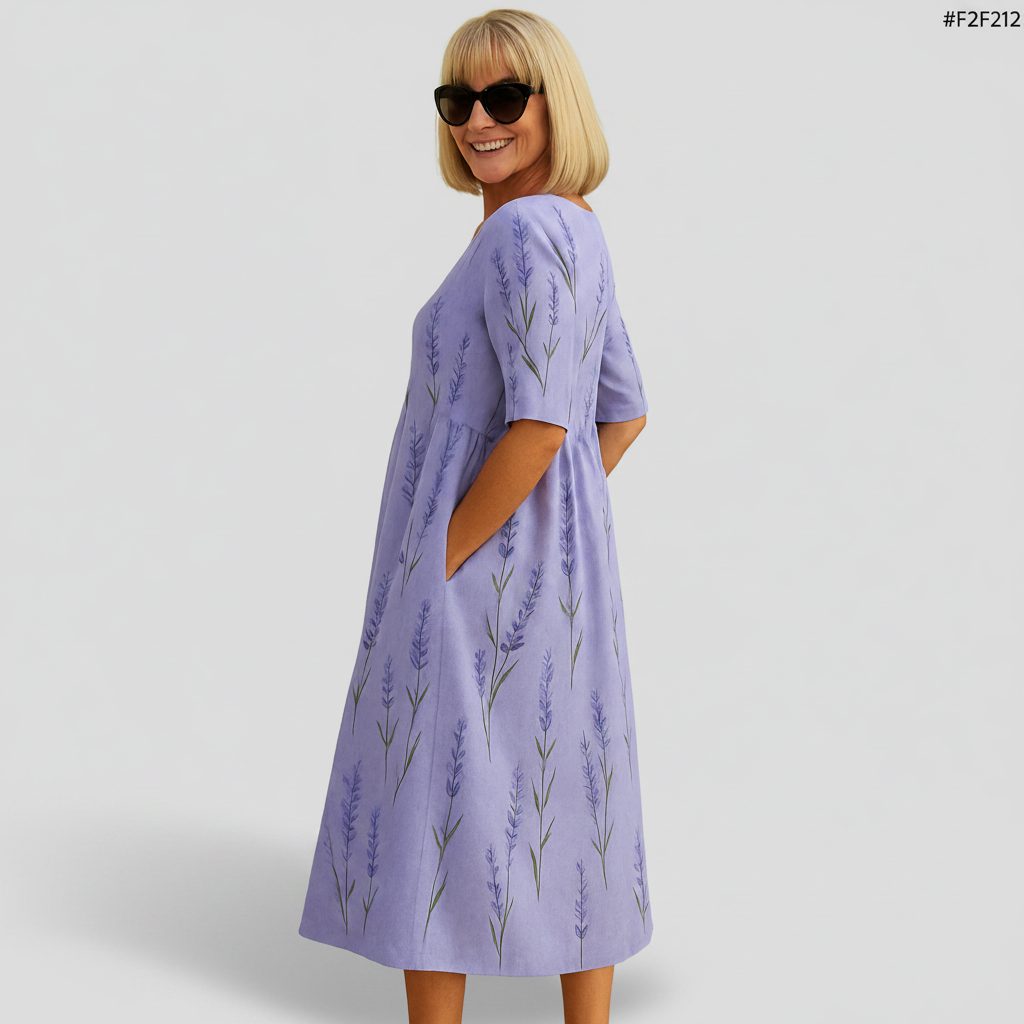 Scarlett - loose midi dress — view 3