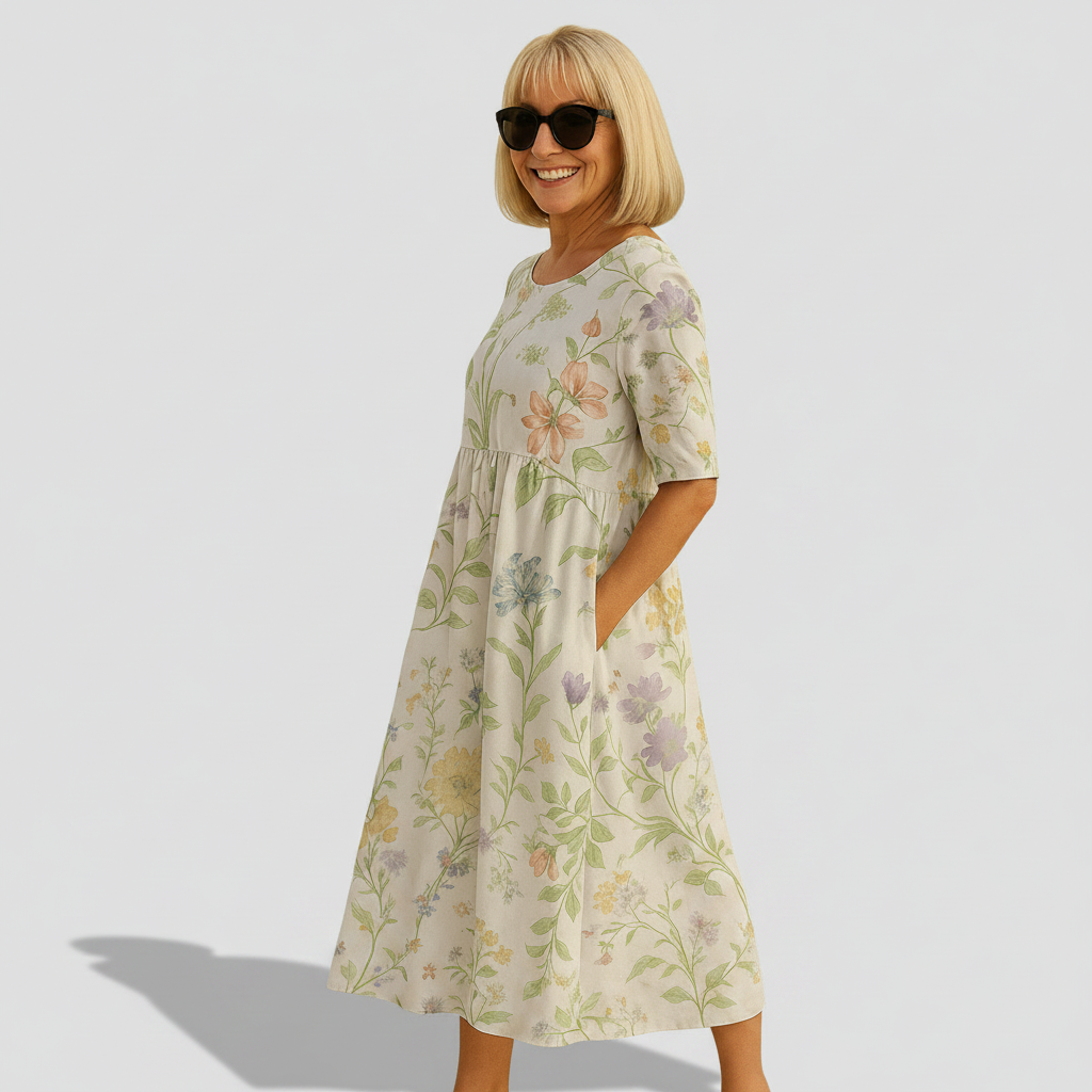 Scarlett - loose midi dress — view 4