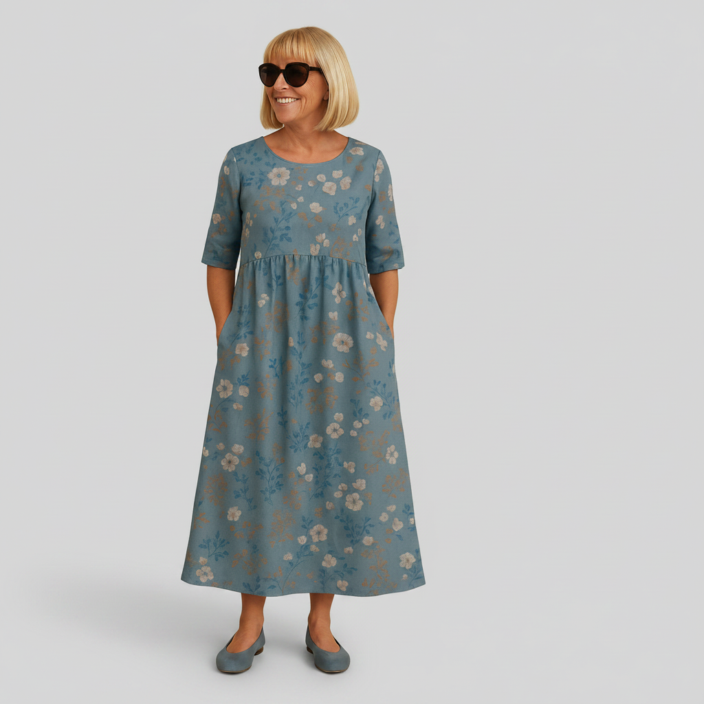 Scarlett - loose midi dress — view 5