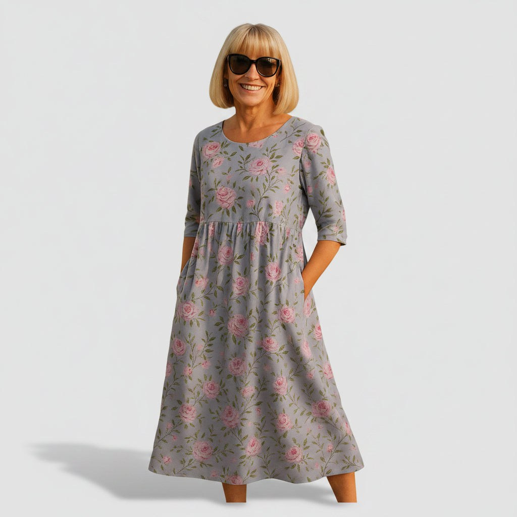 Scarlett - loose midi dress — view 6