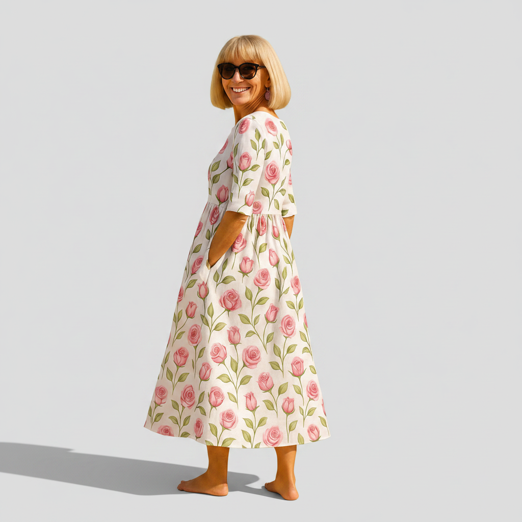 Scarlett - loose midi dress — view 8