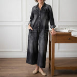 Serenity - denim cotton overalls — view 4