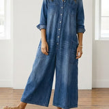 Serenity - denim cotton overalls — view 5