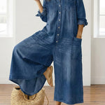 Serenity - denim cotton overalls — view 6