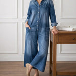 Serenity - denim cotton overalls — view 7