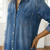 Serenity - denim cotton overalls — view 8