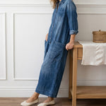 Serenity - denim cotton overalls — view 9