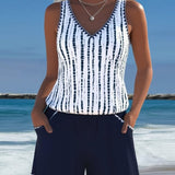 Serenity - casual swimsuit with pockets and V-neck — view 1
