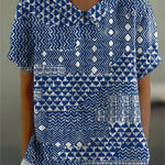 Sienna - blouse with tribal pattern — view 2