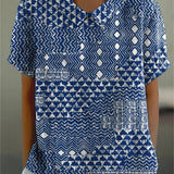 Sienna - blouse with tribal pattern — view 2