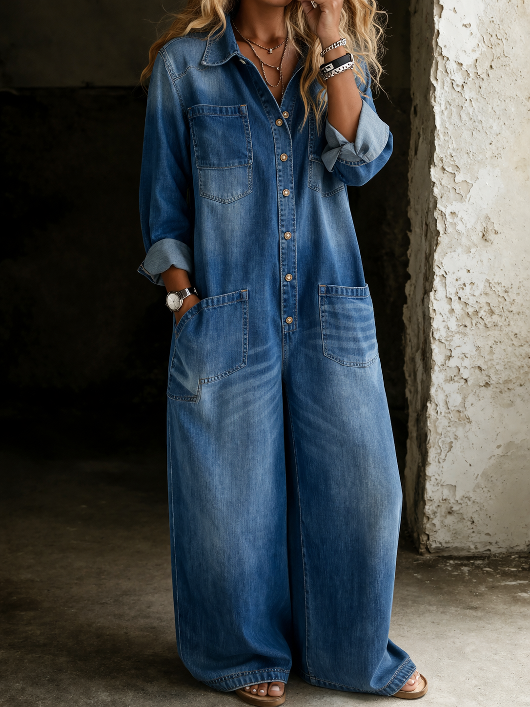 Sienna - comfortable casual jumpsuit — view 2