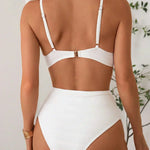 Sienna - High-rise criss-cross top, high-waisted bikini — view 3