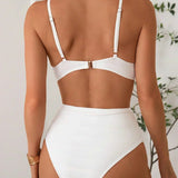 Sienna - High-rise criss-cross top, high-waisted bikini — view 3
