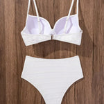 Sienna - High-rise criss-cross top, high-waisted bikini — view 5