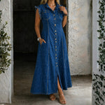 Skylar - Plus Size Denim Dress — view 1