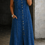 Skylar - Plus Size Denim Dress — view 3