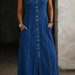 Skylar - Plus Size Denim Dress — view 4