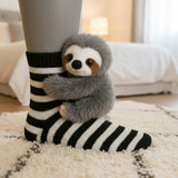 Sofía - Rolled up striped socks — view 1