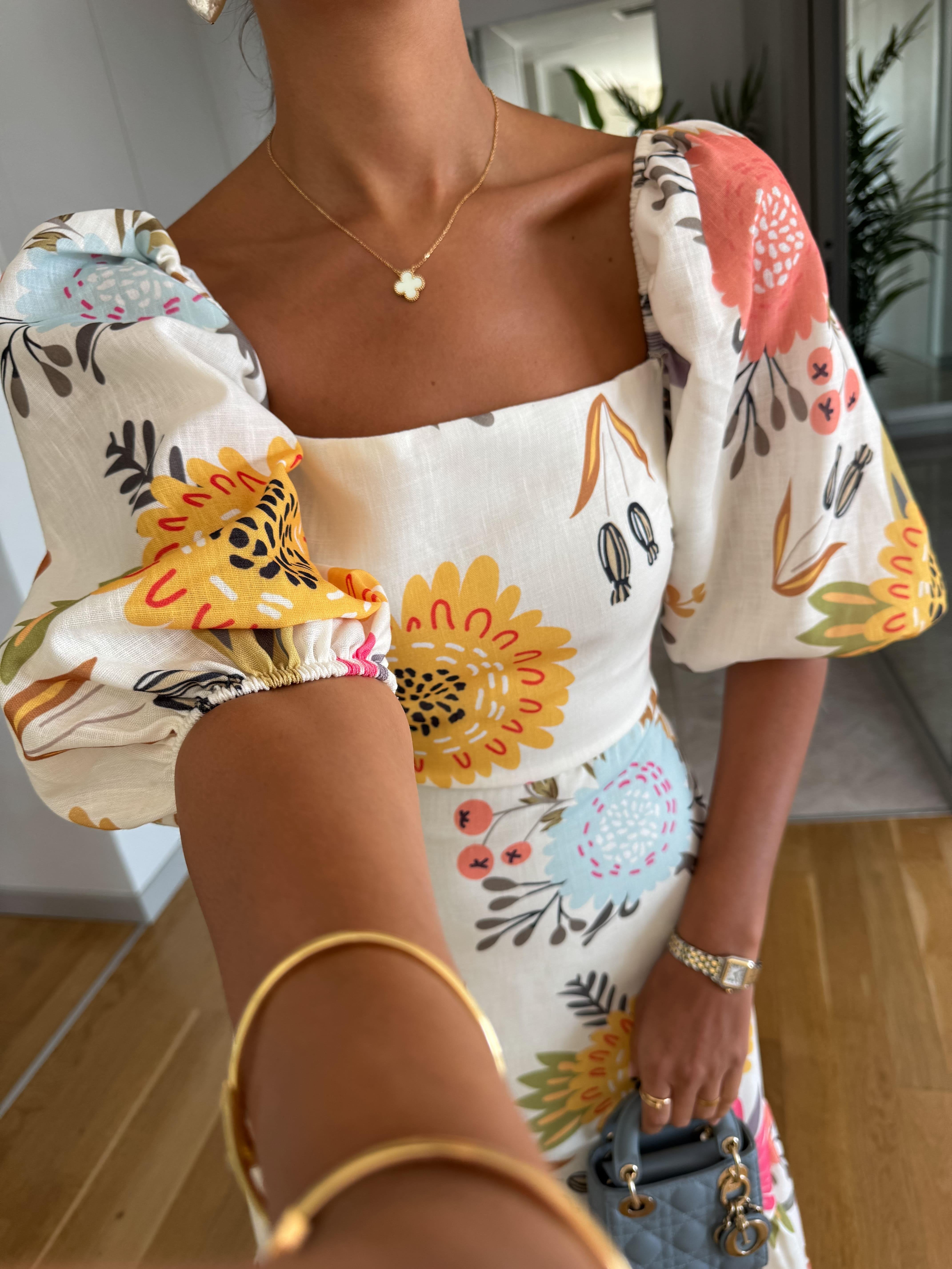 Sophia - floral midi dress — view 5