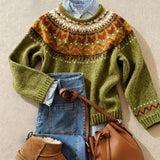 Sophie - classic retro knit sweater — view 1