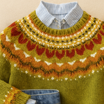 Sophie - classic retro knit sweater — view 2