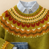 Sophie - classic retro knit sweater — view 2