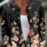 Sophie - retro floral cardigan — view 1