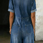 Sophie - V-Neck Short Sleeve Jumpsuit — view 3