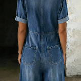 Sophie - V-Neck Short Sleeve Jumpsuit — view 3