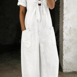 Sophie - V-Neck Short Sleeve Jumpsuit — view 8