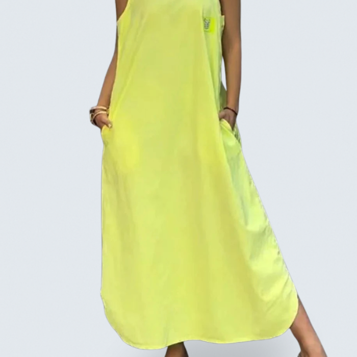 Stella - comfortable dress with straps — view 1