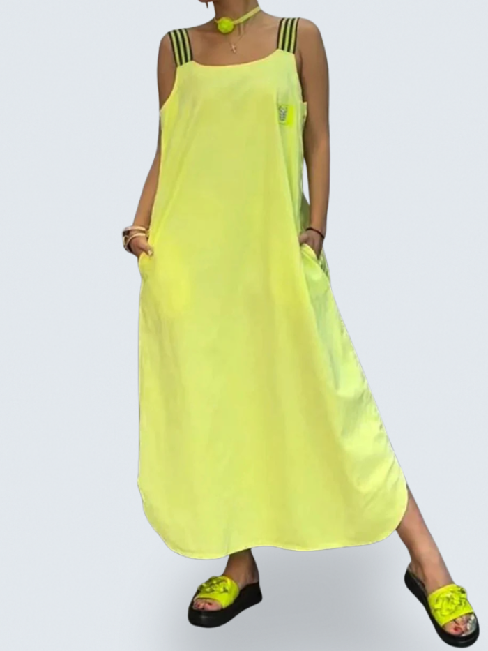 Stella - comfortable dress with straps — view 1