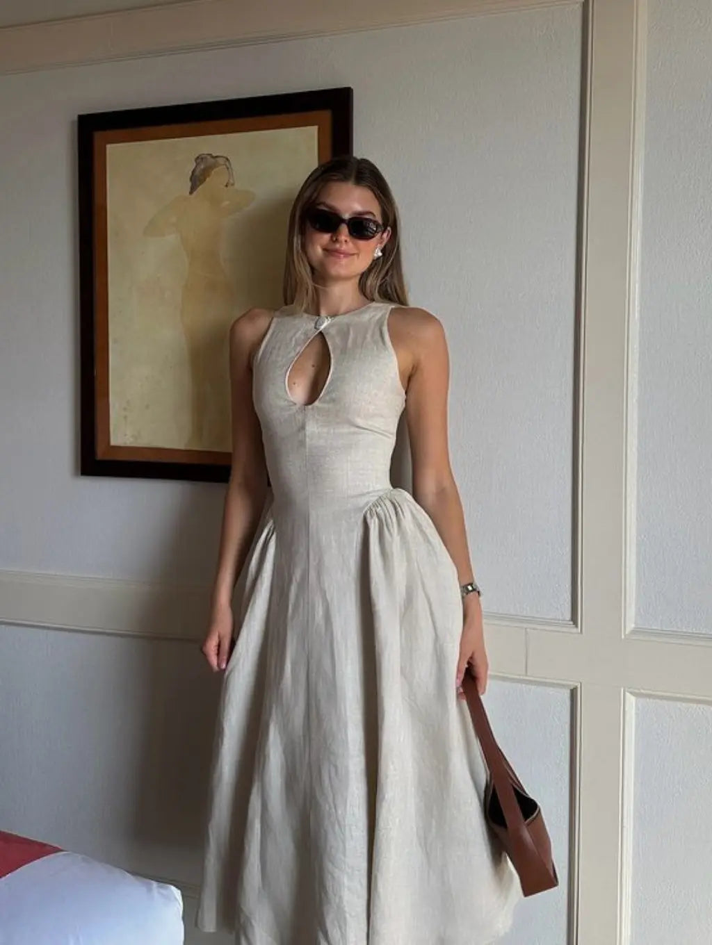 Stephanie - elegant midi dress — view 2