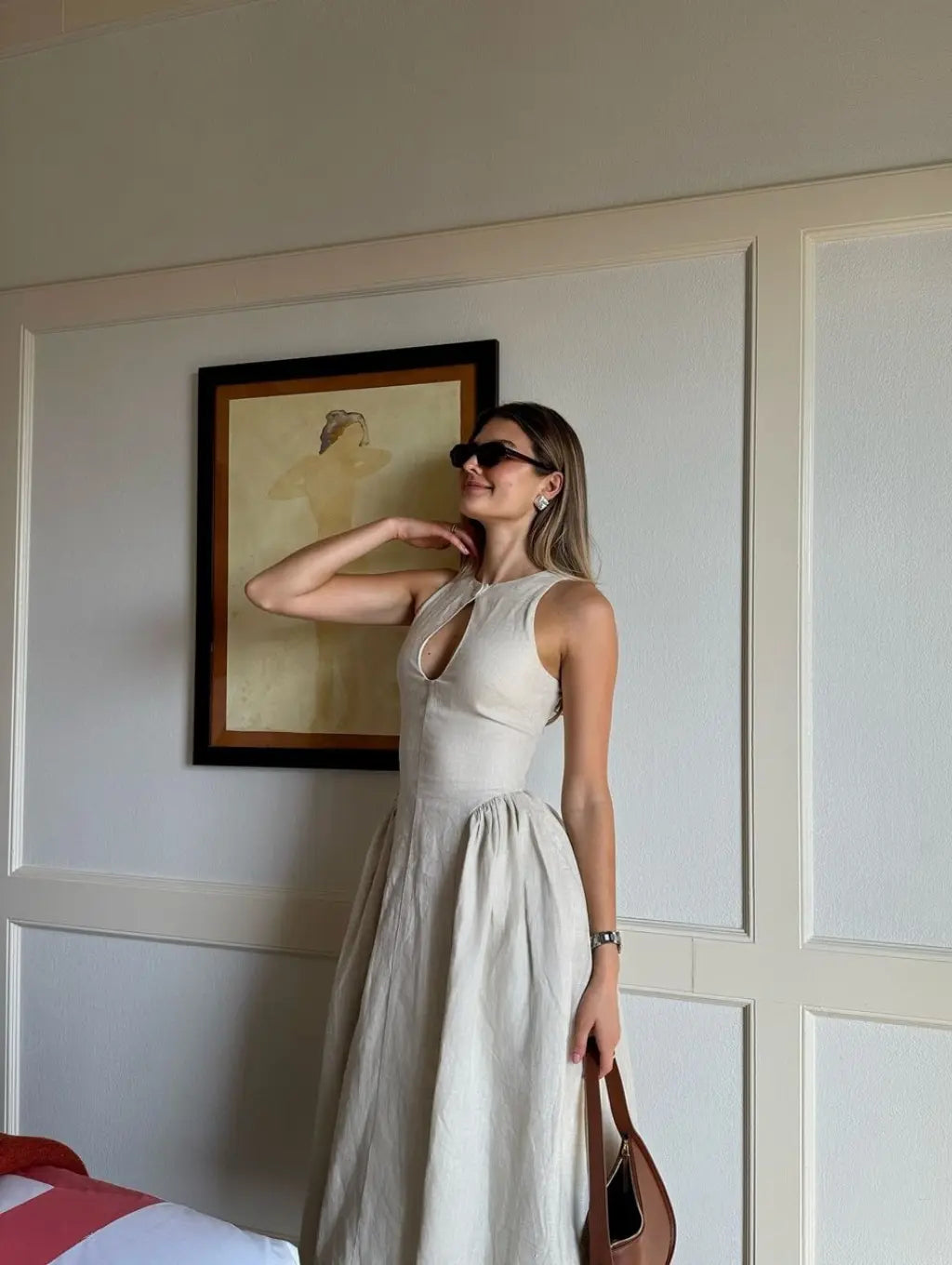 Stephanie - elegant midi dress — view 3