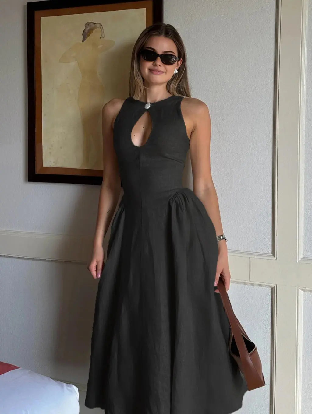 Stephanie - elegant midi dress — view 5