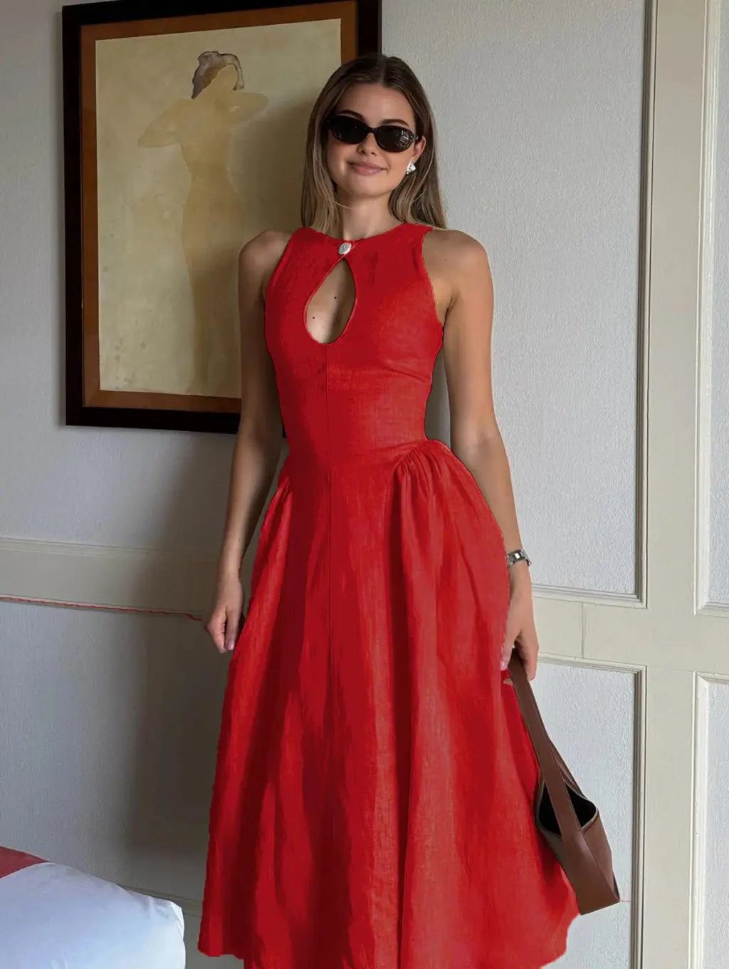 Stephanie - elegant midi dress — view 6