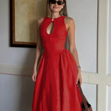 Stephanie - elegant midi dress — view 6