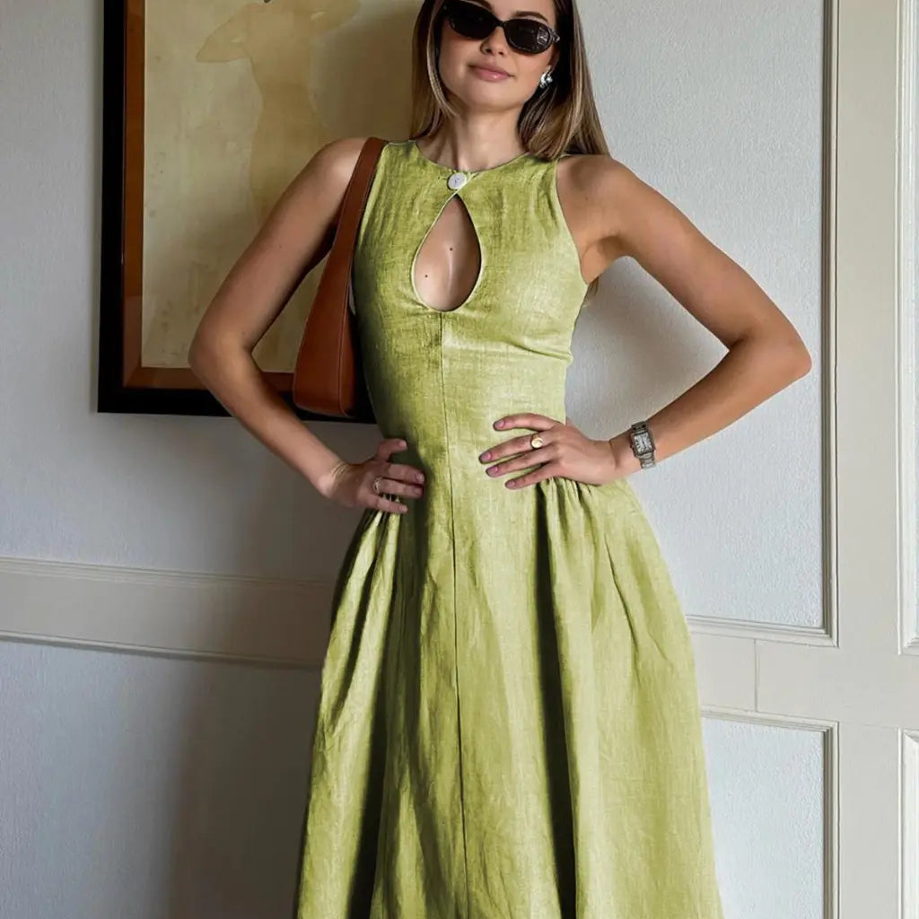 Stephanie - elegant midi dress — view 7