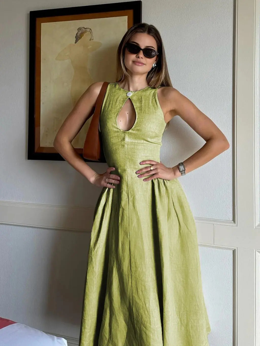Stephanie - elegant midi dress — view 7