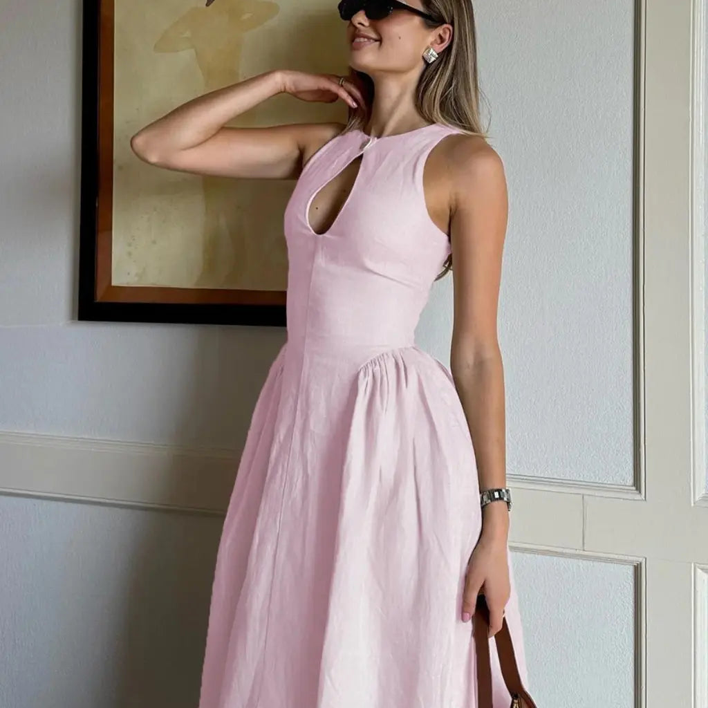 Stephanie - elegant midi dress — view 8