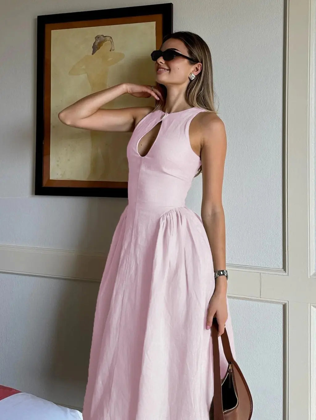 Stephanie - elegant midi dress — view 8